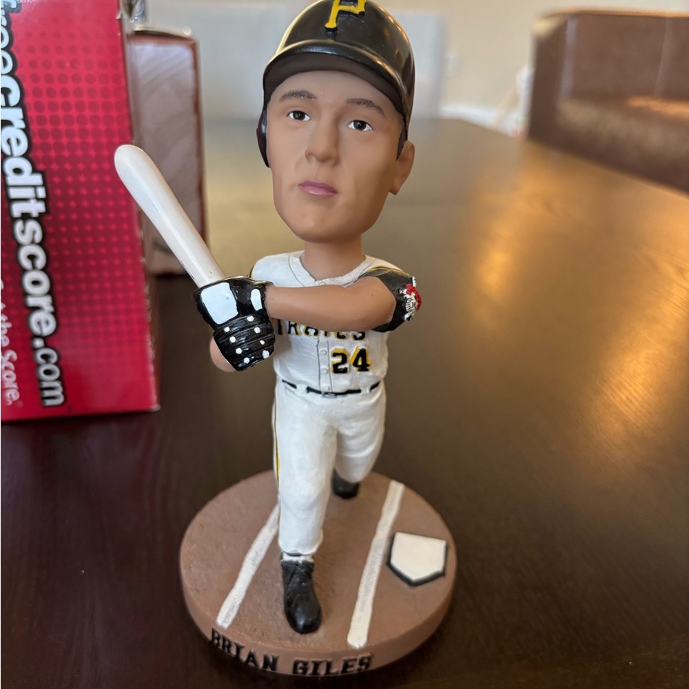 Brian Giles Bobblehead Pittsburgh Pirates MLB SGA Collectible Baseball Bat Remov